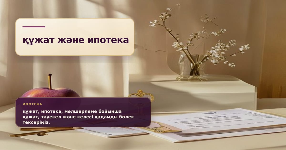 Премиальная редакционная иллюстрация к статье «Как подготовить документы на ипотеку при новом лимите ставки»